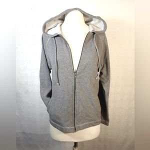 George Womens Jacket Hooded Long Sleeve Casual Lightweight Comfy Grey-M